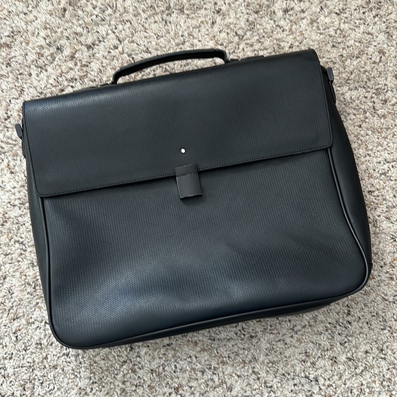 Mont Blanc Men’s Business Bag Brief Case with straps - Picture 7 of 7